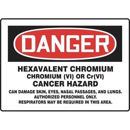 Accuform OSHA DANGER HAZARDOUS CHEMICAL MCAW129XP MCAW129XP